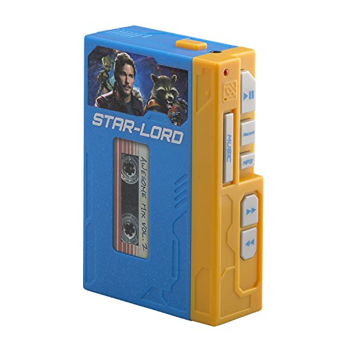 Guardians of The Galaxy Marvel Movie Toy Starlords Walkman Kids Voice Recorder and Kids mp3 Player All in One – Starlord Cassette Player with Starlords Headphones