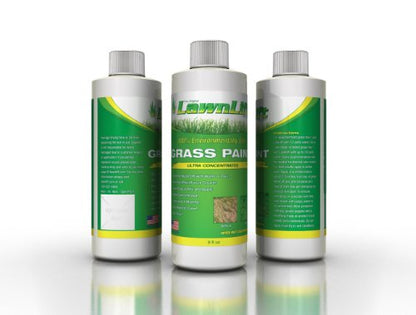 Lawnlift Ultra Concentrated (Green) Grass Paint 8oz. = 2.5 Quarts of Product.