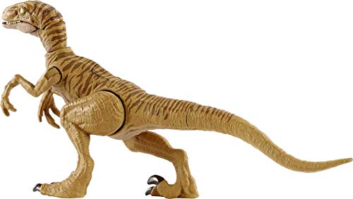 Jurassic World Velociraptor - Claw Slash Savage Strike Dinosaur Action Figure, Smaller Size, Attack Move Iconic to Species, Movable Arms & Legs, Great Gift for Ages 4 Years Old & Up