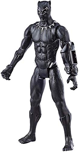 Avengers Marvel Endgame Titan Hero Series Black Panther 12" Action Figure, Brown/A