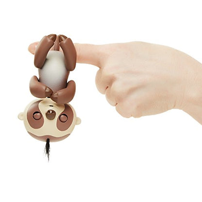 Fingerlings Baby Sloth - Kingsley (Brown) -  Interactive Baby Pet - by WowWee