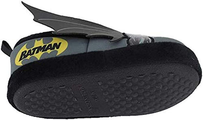 BBC International Toddler Boys Batman Winged Slippers Size 7/8 Grey