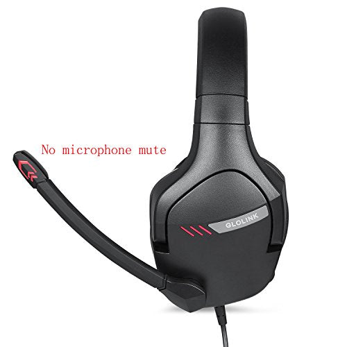 GLOLINK Black Stingers Gaming Headset for PC Xbox One PS4 Wii U Game Headphone With Microphone