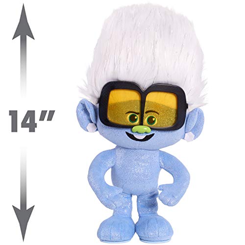 DreamWorks TrollsTopia Tiny Diamond Dancer, Lights and Sounds Musical Plush, by Just Play