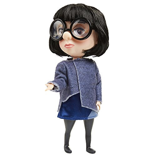 The Incredibles 2 Edna Action Figure Doll in Deluxe Blue Costume and Glasses