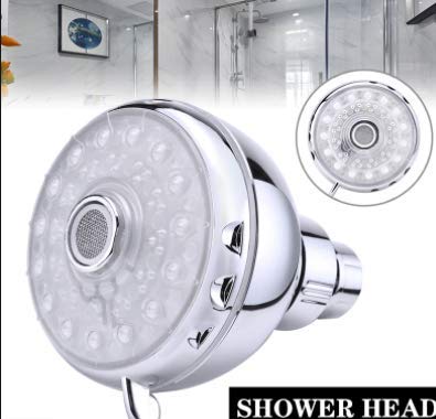 SecureTheTech Color Changing LED Shower Head Rainfall High Pressure Color Changing Shower Head