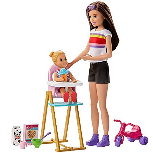 Barbie Skipper Babysitters Inc. Feeding Playset with Babysitting Skipper Doll