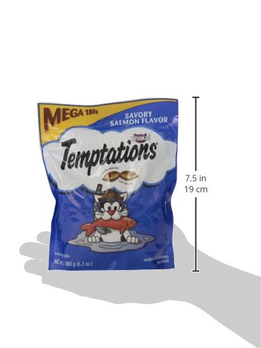 Whiskas Temptations Cat Treats-Savory Salmon Flavor(6.3 Oz)