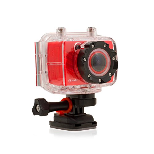 Nabi CAMERA1-06-FA12 Red Nabi Look HD Waterproof Digital Camera, Red