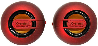 X-Mini MAX XAM15-PU Portable Capsule Speaker System, Stereo, Red