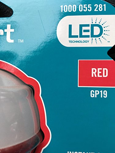 25W Equivalent A19 GP19 LED Light Bulb - Red