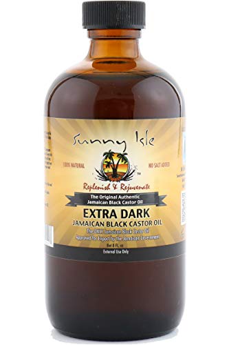 Sunny Isle Extra Dark Jamaican Black Castor Oil, Brown, 8 Fl Oz