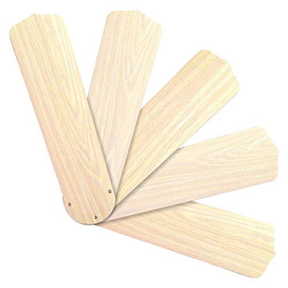 Replacement Blades for 52" Ceiling Fan Washed Oak/Textured Ivory Reversible 5-pack AirWin 236-B67