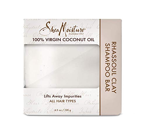 100% Virgin Coconut Oil Clay Shampoo Bar, 4.5 Ounce (Pack of 1)