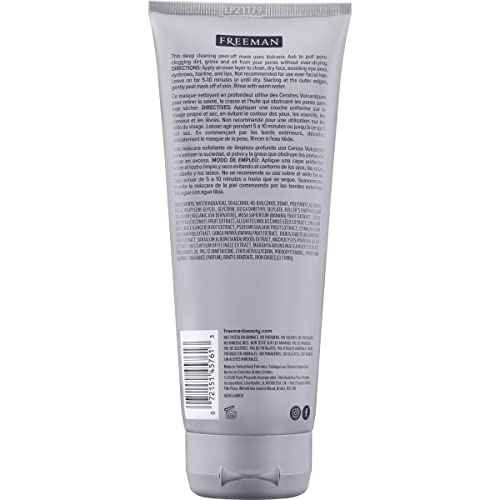 PH Beauty-Freeman Beauty Feeling Legendary Pore Clearing PeelOff Mask With Volcanic Ash, 6 Fl Oz, Black (45761-0x6)