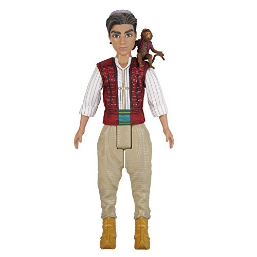 Disney Aladdin Fashion Doll with Abu, Inspired by Disney's Aladdin Live-Action Movie, Toy for Kids 3 Years Old & Up