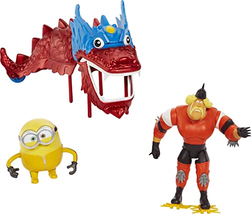 Universal Illumination Minions Dragon Disguise Dragon Story Pack with Two Action Figures with Storytelling Accessories.