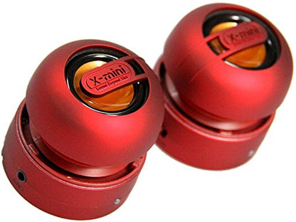 X-Mini MAX XAM15-PU Portable Capsule Speaker System, Stereo, Red