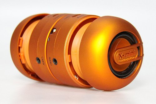 X-Mini MAX XAM15-OR Portable Capsule Speaker System, Stereo, Orange