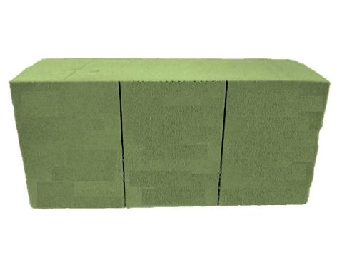 Floral Foam Brick for Wet Use Green for Floral Arrangements 1 Piece