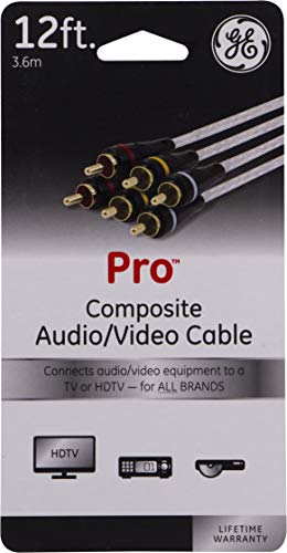 GE Pro 12ft. Composite Audio/Video Cable