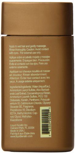 Liquid Keratin Travel Size Shampoo, 1.7 Ounce