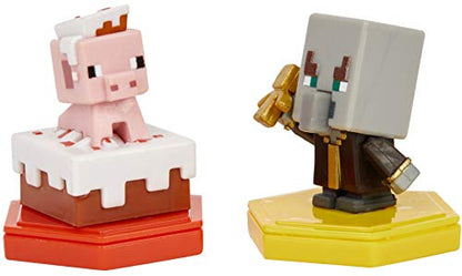 MINECRAFT Earth BOOST MINI FIGURES 2-PACK NFC-Chip Toys, Earth Augmented Reality Mobile Game, Based on Minecraft Video Game, Great for Playing, Trading, and Collecting, Adventure Toy