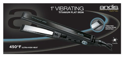 Andis 66045 Vibrating Curved Edge Titanium Flat Iron