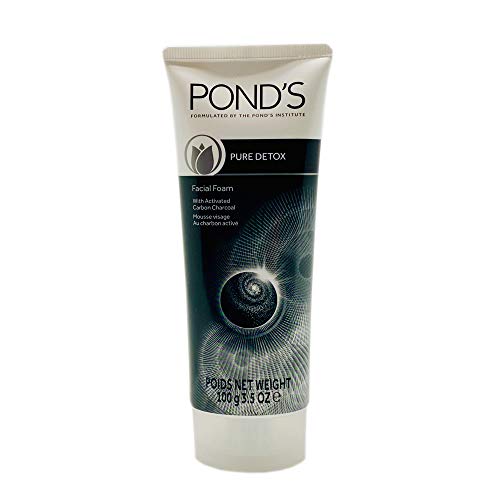 Ponds Pure White Deep Cleanser Facial Wash. Skin Exfoliator and Cleanser with Activated Carbon/Charcoal. 3.5 Fl Oz.