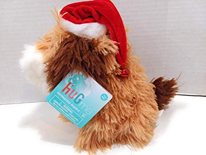 Plush Silly Wild Brown Puppy Dog Spinning Flopping to Jingle Bells Melody Dog