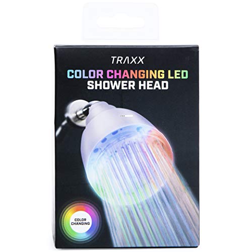 SecureTheTech Color Changing LED Shower Head Rainfall High Pressure Color Changing Shower Head