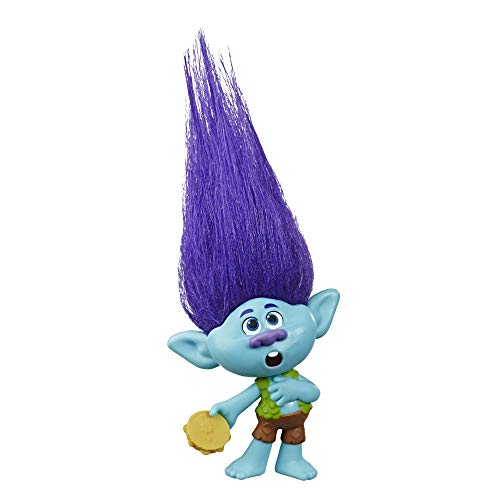 Trolls DreamWorks World Tour Branch, Collectible Doll with Tambourine Accessory, Toy Figure Inspired by The Movie World Tour