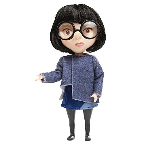 The Incredibles 2 Edna Action Figure Doll in Deluxe Blue Costume and Glasses