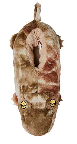 Build A Bear Little Boys Carnosaurus Dinosaur Slippers Size XS 9/10 Brown