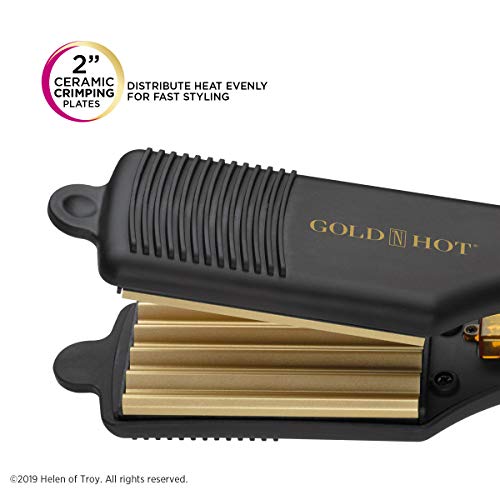 Gold N Hot Professional Ceramic 2” Hair Crimper Iron