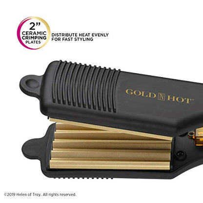 Gold N Hot Professional Ceramic 2” Hair Crimper Iron