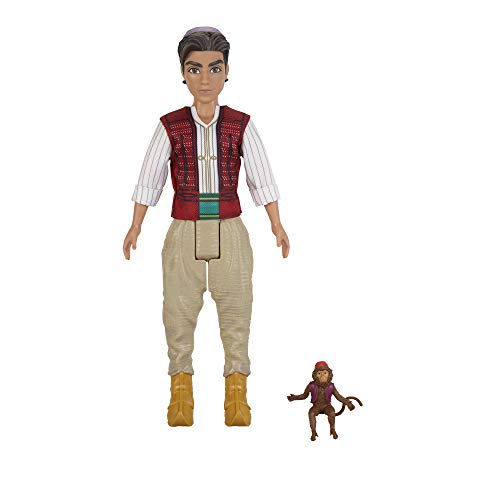 Disney Aladdin Fashion Doll with Abu, Inspired by Disney's Aladdin Live-Action Movie, Toy for Kids 3 Years Old & Up