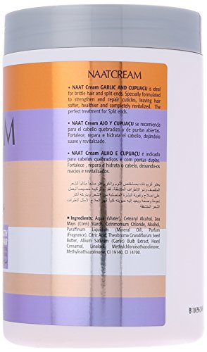 Nunaat Naat Hair Cream, Garlic and Cupuacu, 35.2 Ounce