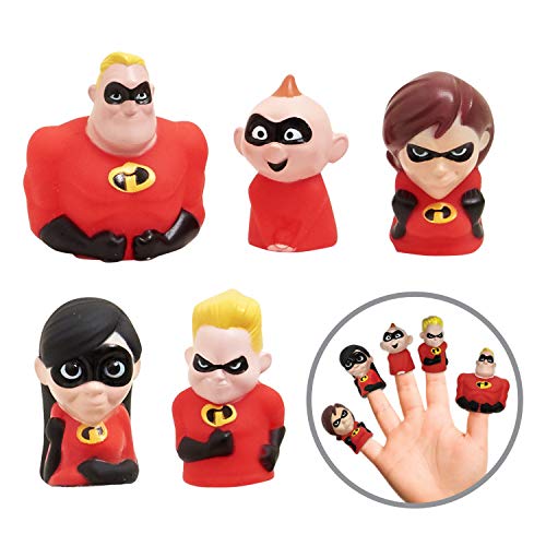 Disney Finger Puppets - Party Favors, Educational, Classroom Rewards, Bath Toys, Incredibles 2