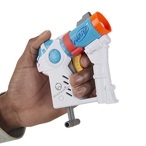 NERF Microshots Overwatch Mei Blaster -- Includes 2 Official Elite Darts -- for Kids, Teens, Adults