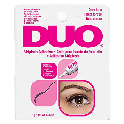 DUO Strip Eyelash Adhesive for Strip Lashes, Dark Tone, 0.25 oz, 1-Pack