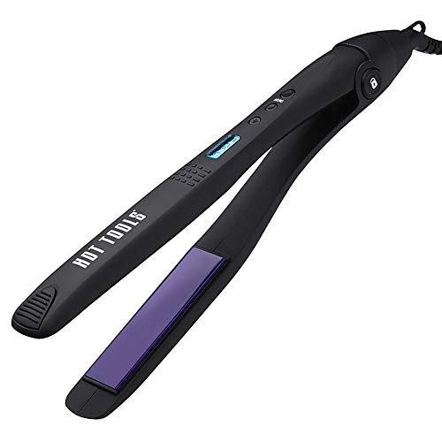 Hot Tools Professional Ceramic + Tourmaline Digital Flat Iron, 1 Inch HT7106F