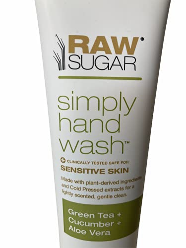 Raw Sugar Simply Hand Wash Sensitive Skin Green Tea Cucumber Aloe Vera