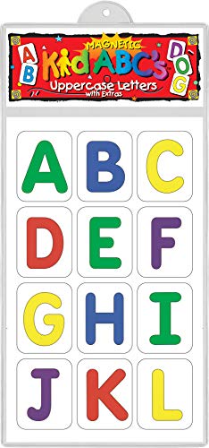 Barker Creek Learning Magnets, Uppercase Letters, Magnetic Manipulatives,