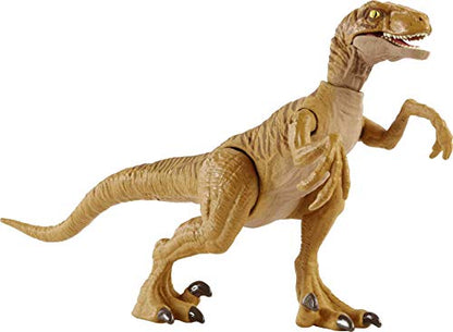 Jurassic World Velociraptor - Claw Slash Savage Strike Dinosaur Action Figure, Smaller Size, Attack Move Iconic to Species, Movable Arms & Legs, Great Gift for Ages 4 Years Old & Up