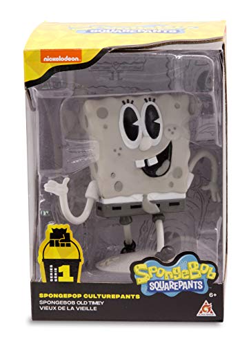 Alpha Group Spongebob Squarepants, Spongepop Culturepants, 4.5” Collectible Vinyl Figure, Old-Timey