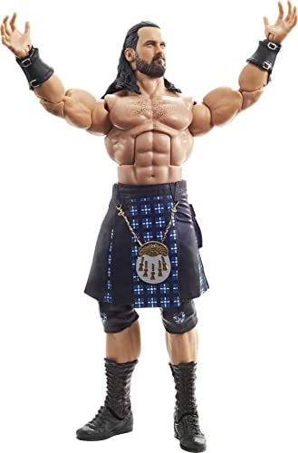 WWE Drew McIntyre Top Picks Elite Collection Action Figure with Accessories, 6-inch Posable Collectible Gift for WWE Fans Ages 8 Years Old & Up