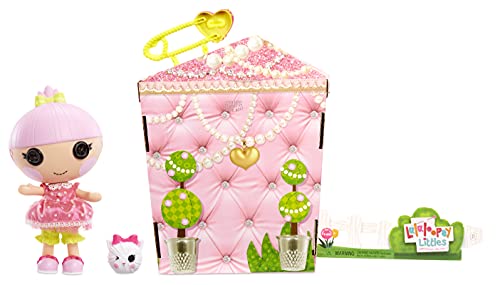 Lalaloopsy Littles Doll- Trinket Sparkles and Pet Yarn Ball Kitten, 7" Princess Doll with Pink Outfit & Accessories, Reusable House Playset- Gifts for Kids, Toys for Girls Ages 3 4 5+ to 103 Years Old