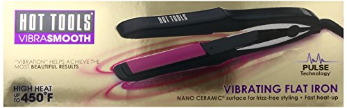 Hot Tools HTV1B1 Vibrasmooth Flat Iron, Black