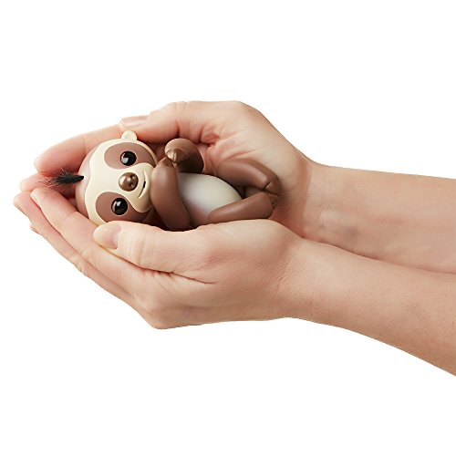 Fingerlings Baby Sloth - Kingsley (Brown) -  Interactive Baby Pet - by WowWee